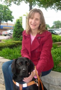 Judy and her first Seeing Eye Dog, Velda